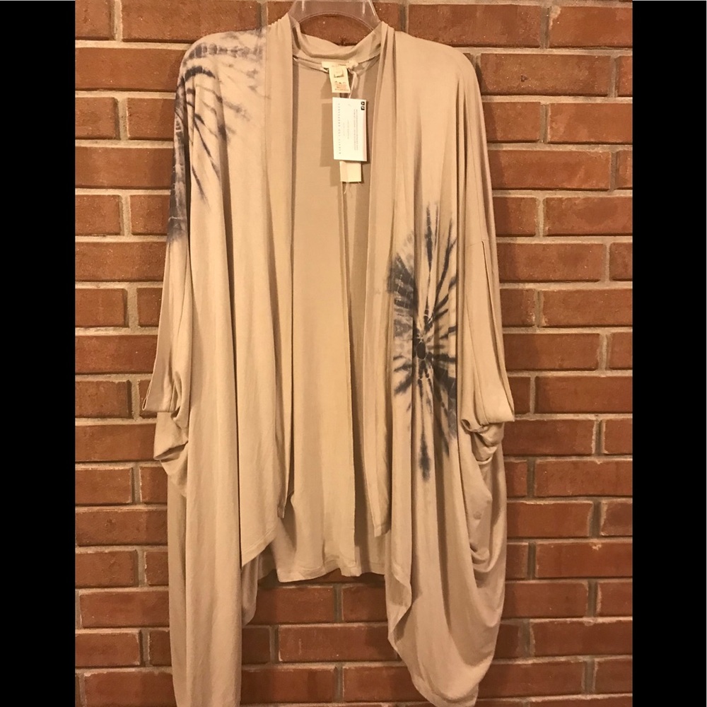 Tie Dye Knit Kimono Cardigan s/m